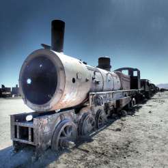 Cimetière de trains, Uyuni, Bolivie