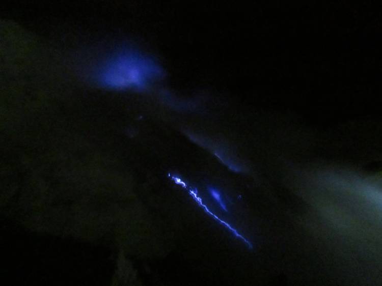 Flammes bleues, Kawah Ijen, Indonésie