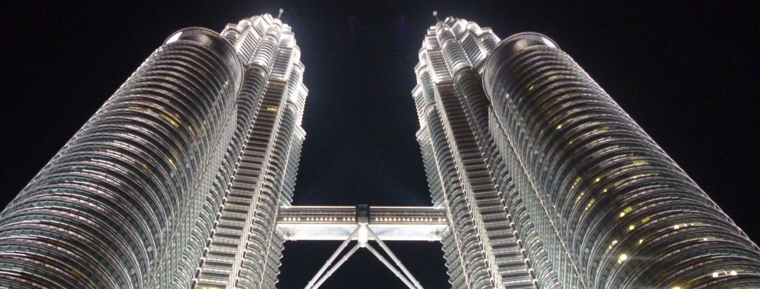 Petronas Towers by Night, Kuala Lumpur, Malaysia